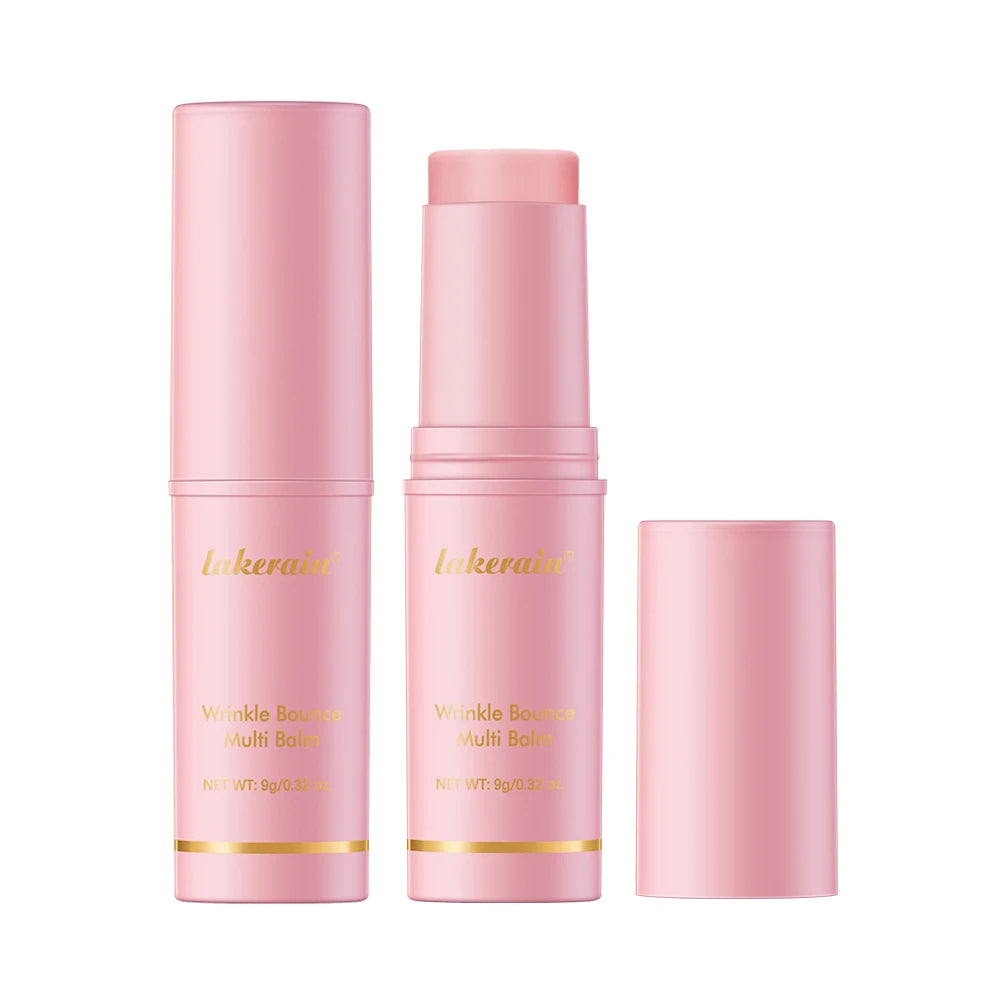 Lakerain Korean Pink Balm Stick – Hydrating Multi‑Use Wrinkle Bounce Balm