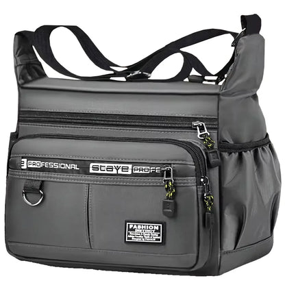 Professional Multi-Layer Business Shoulder Bag-men