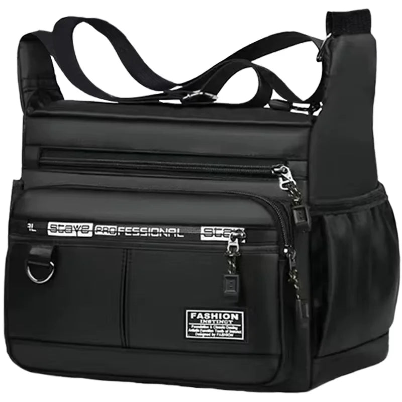 Professional Multi-Layer Business Shoulder Bag-men