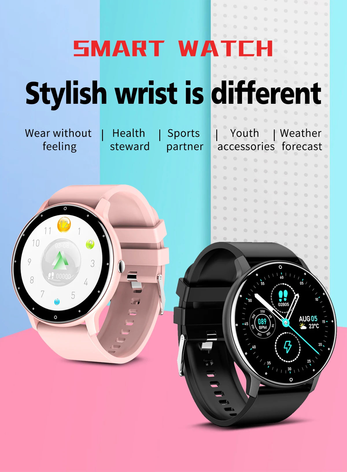 LIGE 2026 Waterproof Smart Watch Fitness Tracker