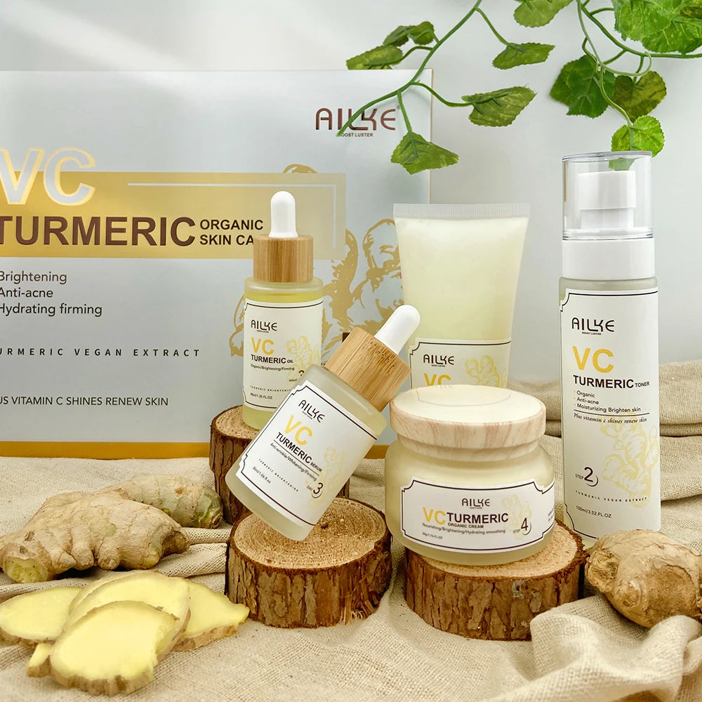 AILKE Turmeric Vitamin C Set – Brightening & Hydrating Face Care