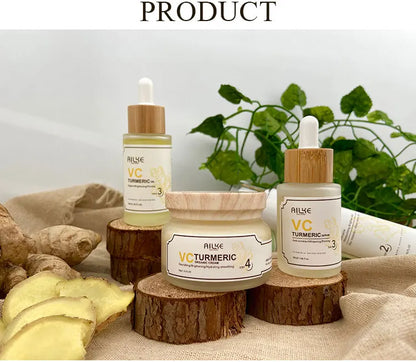 AILKE Organic Turmeric Whitening Set – Vitamin C Brightening & Anti‑Acne Care