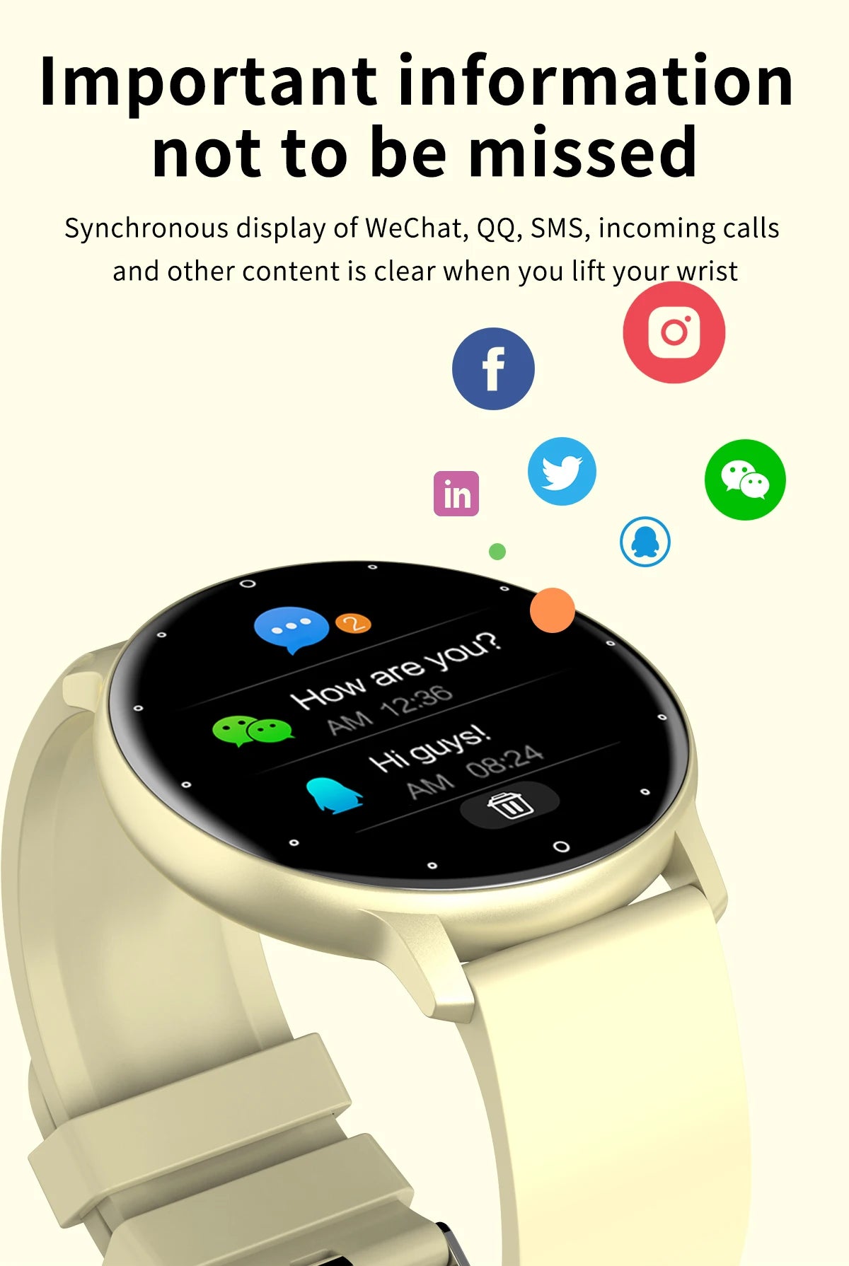 LIGE 2026 Waterproof Smart Watch Fitness Tracker