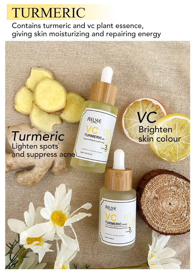 AILKE Turmeric Vitamin C Set – Brightening & Hydrating Face Care