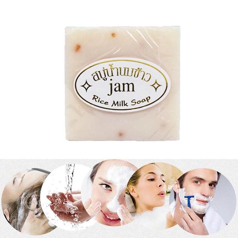 10pcs Thailand JAM Rice Milk Soap 65g Original  Handmade