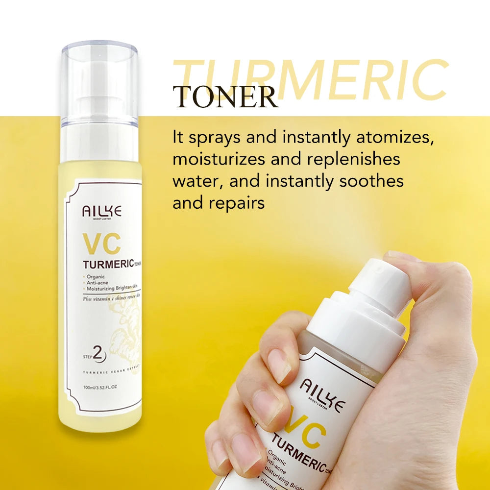 AILKE Turmeric Vitamin C Set – Brightening & Hydrating Face Care
