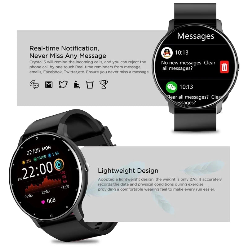 LIGE 2026 Waterproof Smart Watch Fitness Tracker