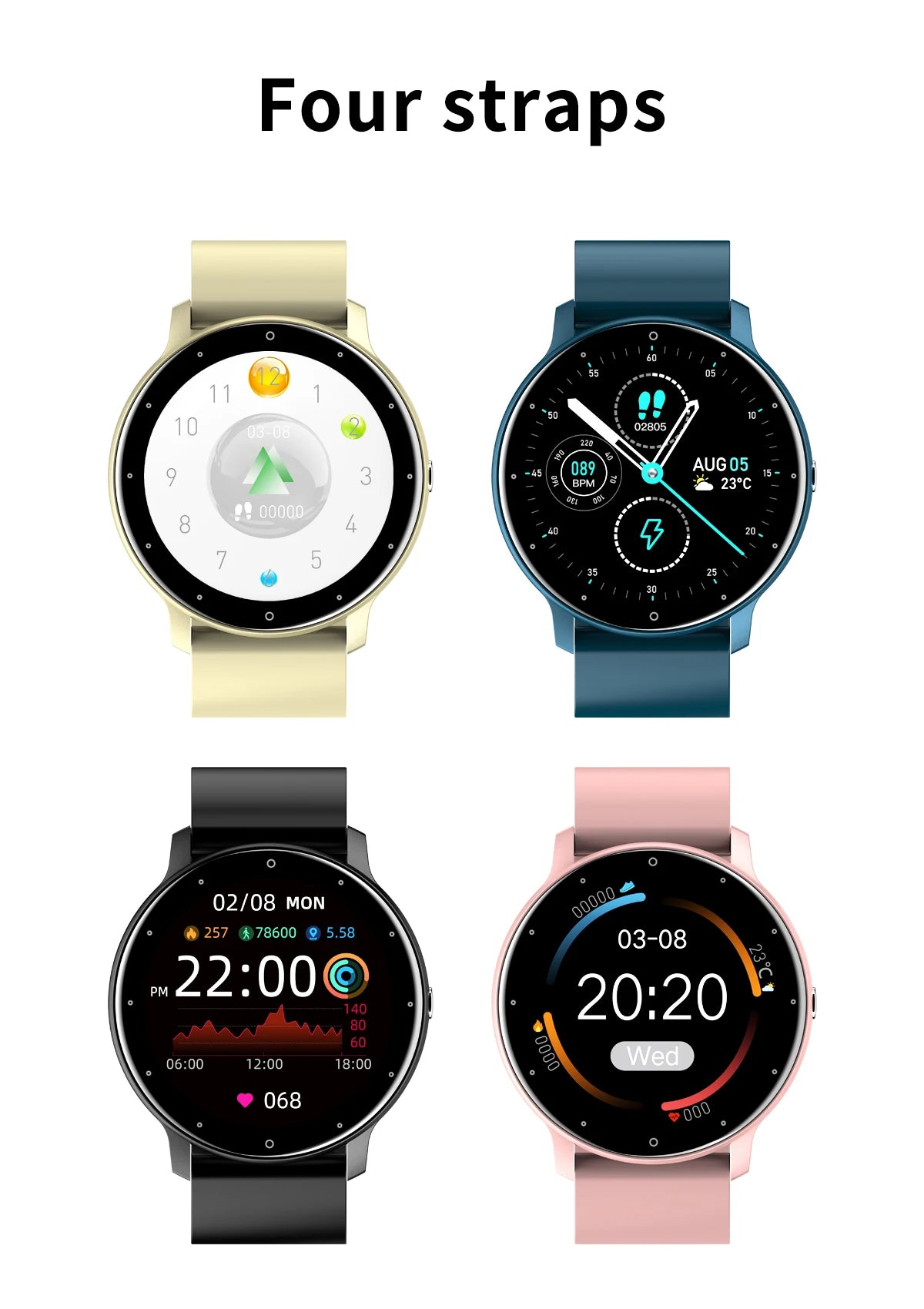 LIGE 2026 Waterproof Smart Watch Fitness Tracker