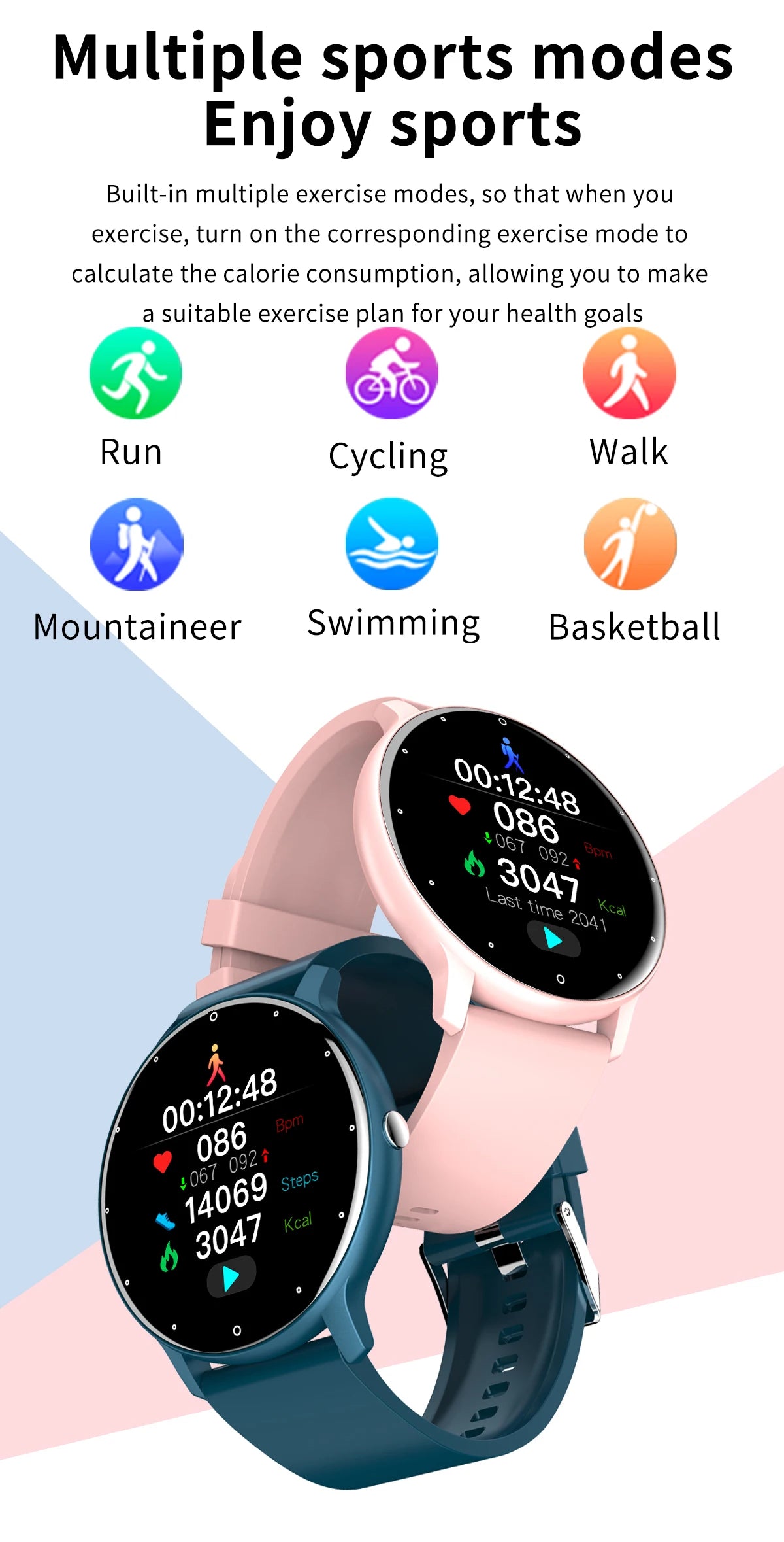 LIGE 2026 Waterproof Smart Watch Fitness Tracker