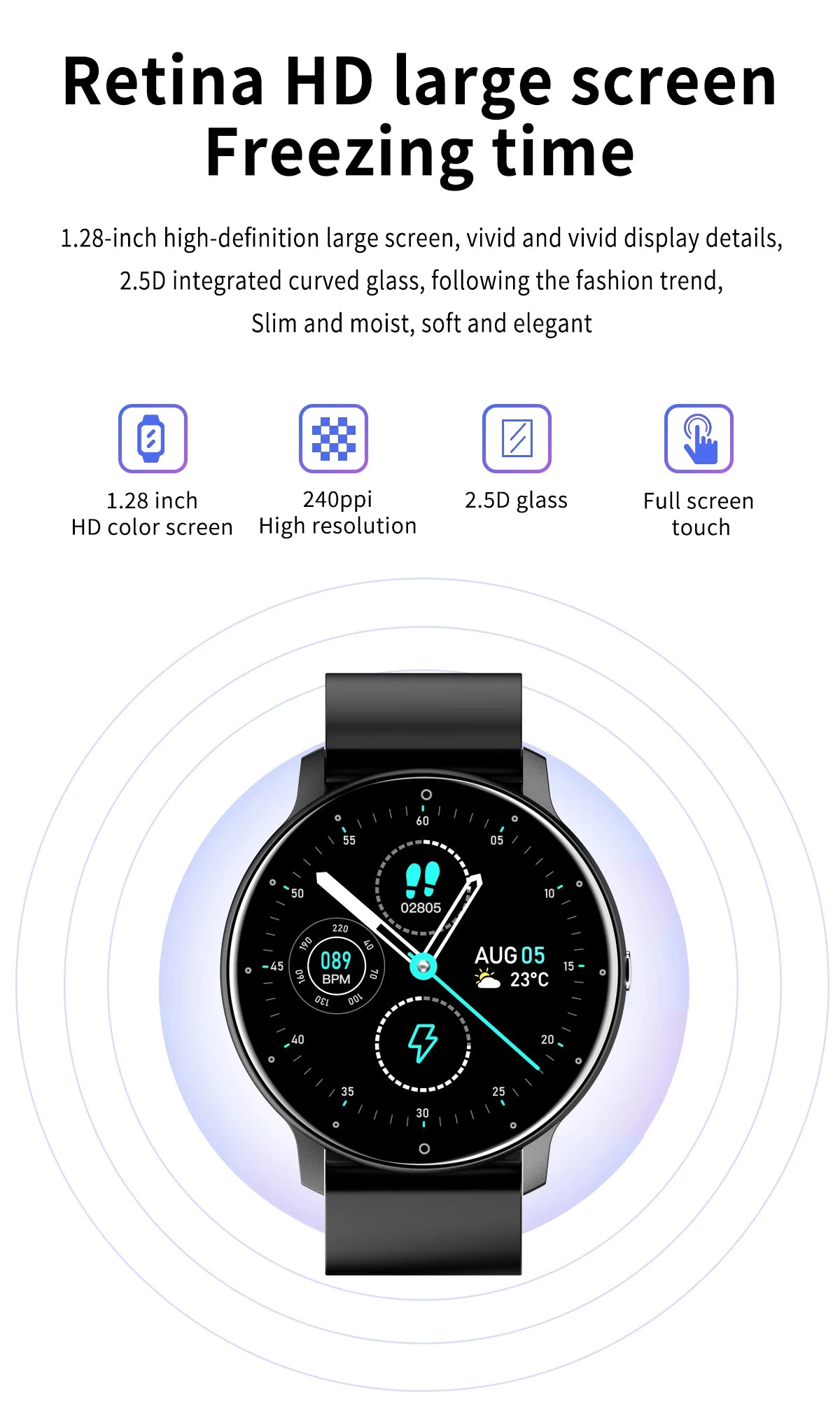 LIGE 2026 Waterproof Smart Watch Fitness Tracker