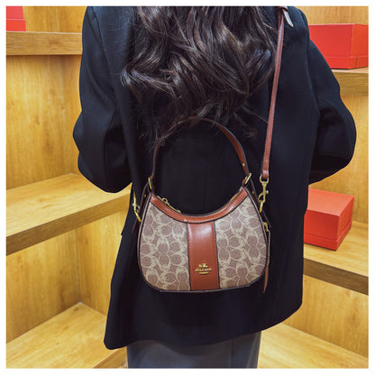 2026 Luxury Retro Print Shoulder Handbag