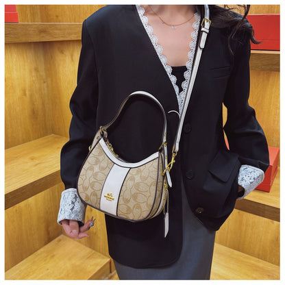 2026 Luxury Retro Print Shoulder Handbag