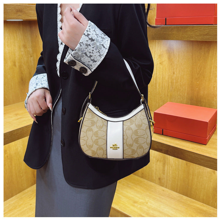 2026 Luxury Retro Print Shoulder Handbag