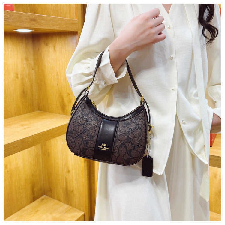 2026 Luxury Retro Print Shoulder Handbag