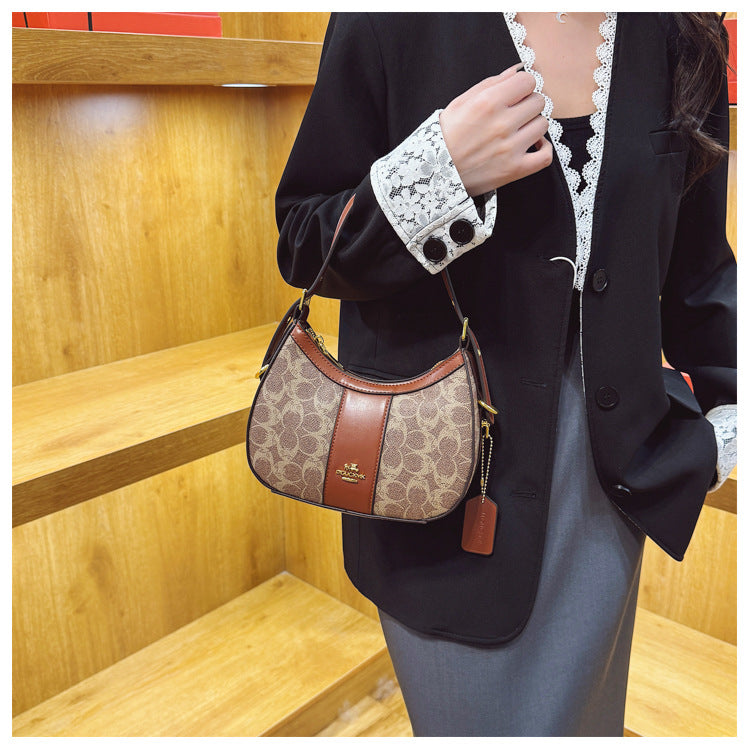 2026 Luxury Retro Print Shoulder Handbag