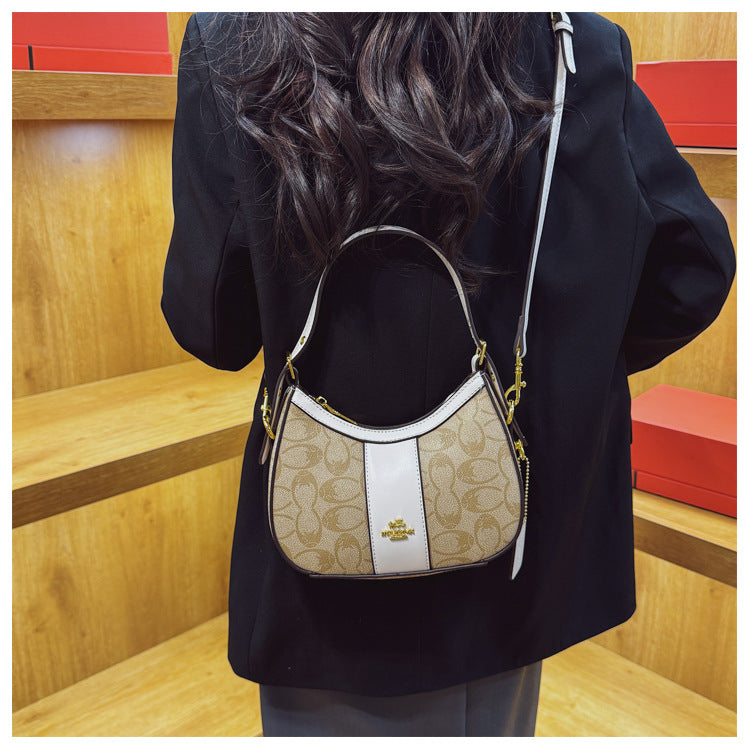 2026 Luxury Retro Print Shoulder Handbag