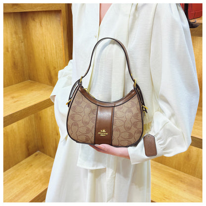 2026 Luxury Retro Print Shoulder Handbag