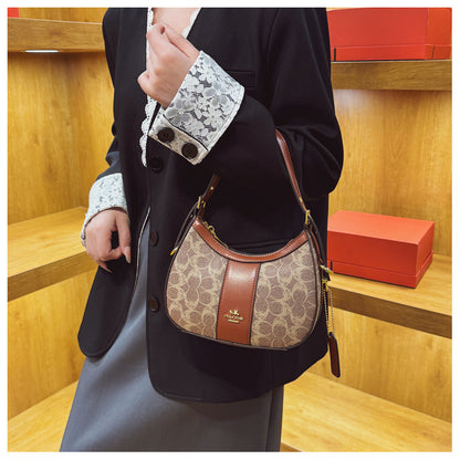 2026 Luxury Retro Print Shoulder Handbag