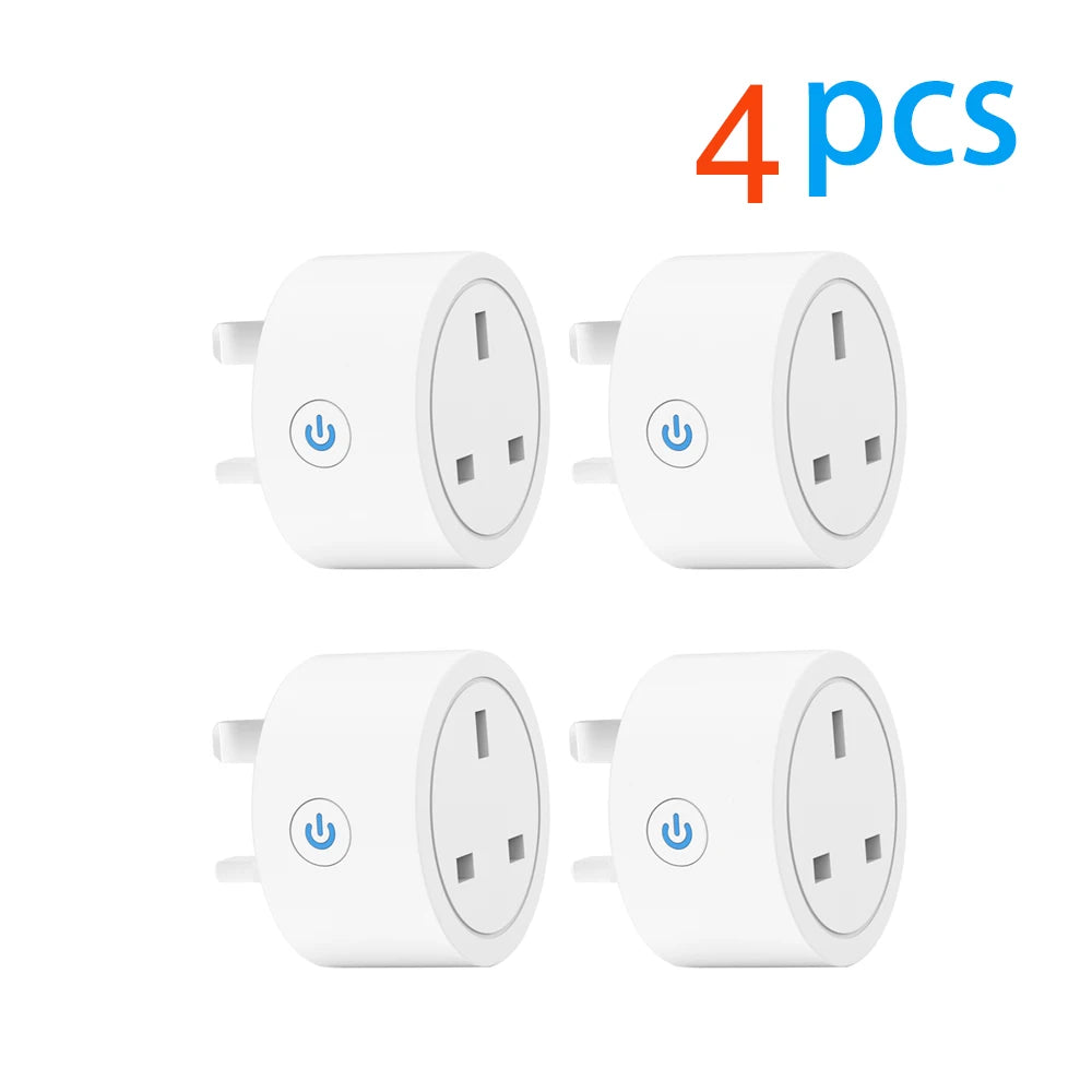20A Tuya Smart WiFi UK Plug Energy Monitoring Socket