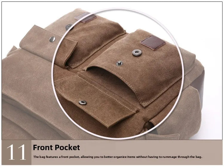 Canvas Men’s Crossbody Laptop Messenger Bag