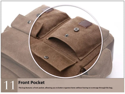 Canvas Men’s Crossbody Laptop Messenger Bag