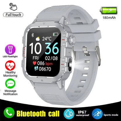 2026 Military Smart Watch Bluetooth Call Fitness Tracker GPS
