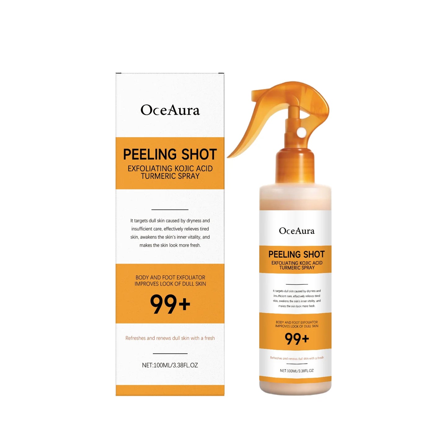 Body Keratin Care Kojic Acid Turmeric Spray – Exfoliating & Hydrating