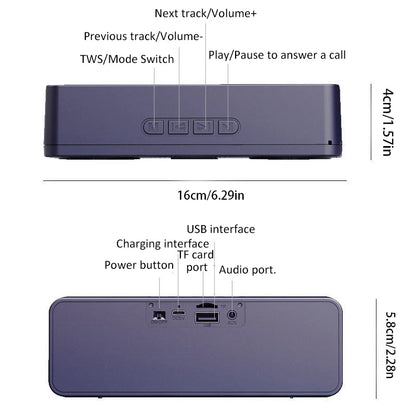 S18 Portable Bluetooth Wireless Speaker Outdoor Subwoofer