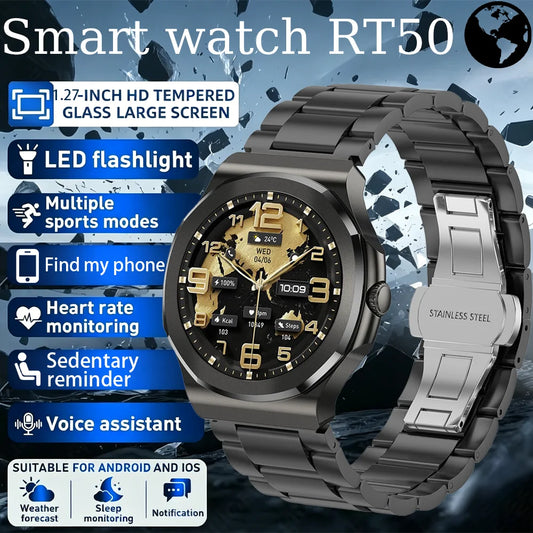 Premium AMOLED Smart Watch | Voice Assistant & Health Monitor-2026