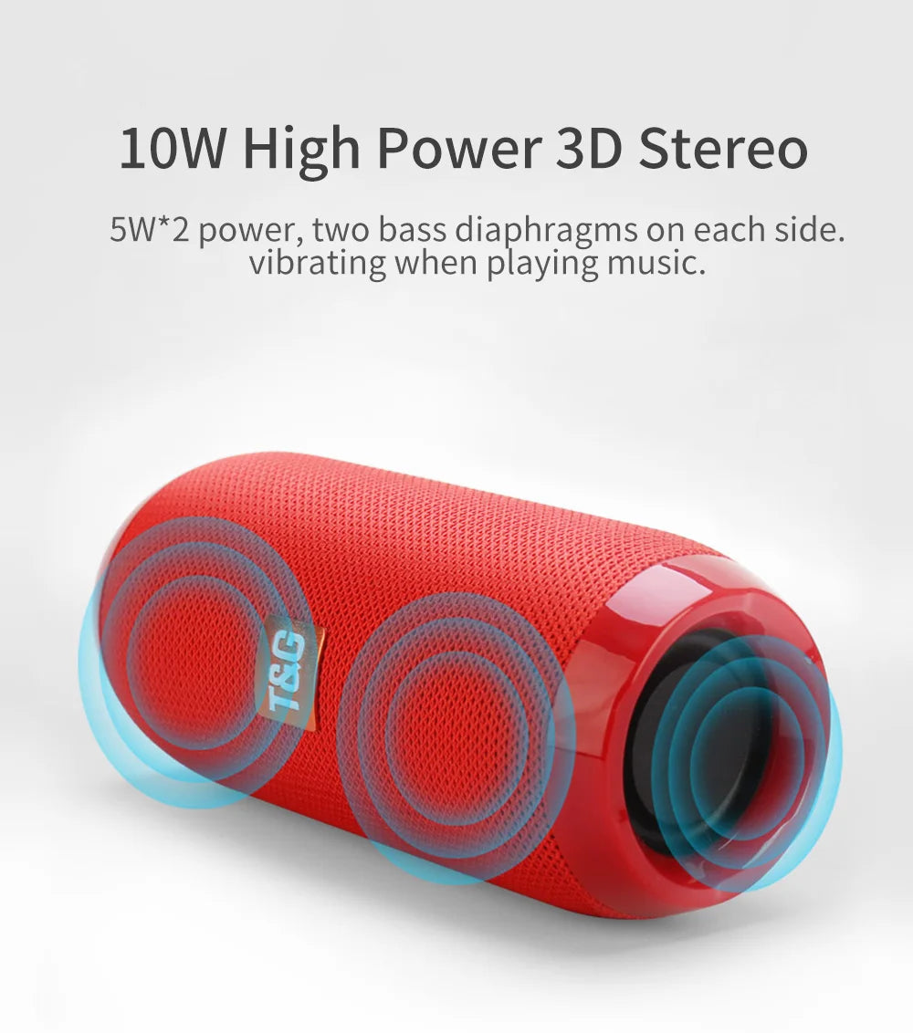 T&G TG117 Portable Bluetooth 5.3 Waterproof Outdoor Speaker
