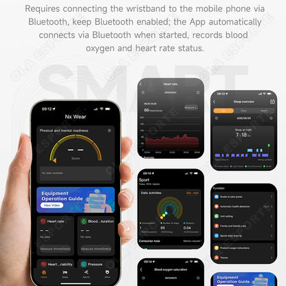 Ultra-Thin Smart Watch-2026 | Heart Rate, Blood Oxygen, Sleep Monitor & IPX8 Waterproof