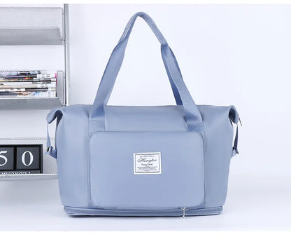 Business & Leisure Travel Bag – Large Capacity Waterproof Nylon Tote  Pattern Type: Solid  Style: Fashion