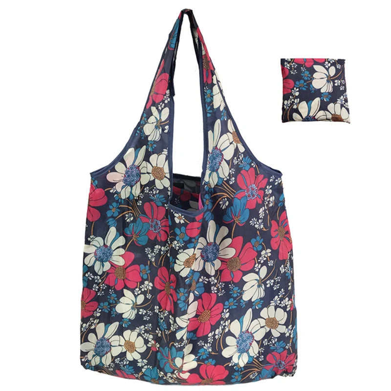 Fashion Portable Various Prints  Nylon Easy to Fold Package Travel Essential