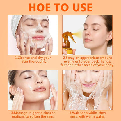 Body Keratin Care Kojic Acid Turmeric Spray – Exfoliating & Hydrating