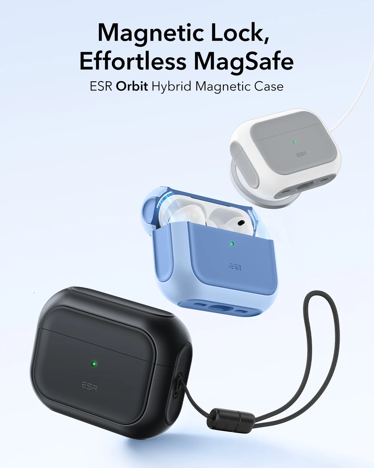 ESR AirPods Pro 3 Magnetic Drop Protection Case Cover