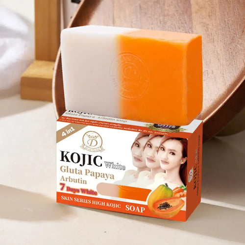 Papaya Kojic Brightening Soap Bar – Deep Cleansing & Skin Radiance