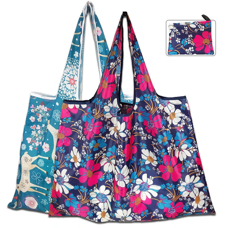 Fashion Portable Various Prints  Nylon Easy to Fold Package Travel Essential
