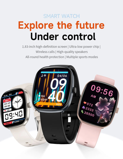 1.83" Smart Watch Bluetooth Call Fitness Health Monitor
