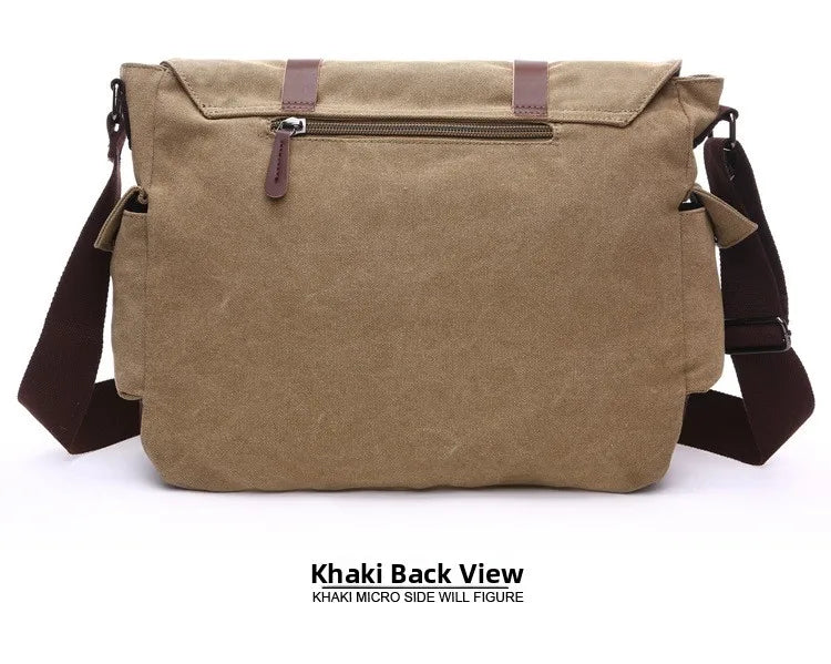 Canvas Men’s Crossbody Laptop Messenger Bag