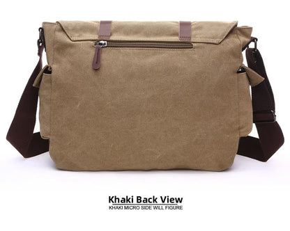 Canvas Men’s Crossbody Laptop Messenger Bag