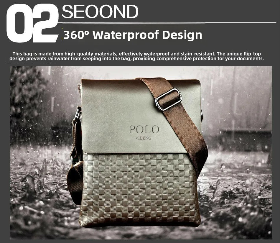 Luxury Soft Leather Men’s Shoulder Bag