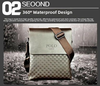 Luxury Soft Leather Men’s Shoulder Bag