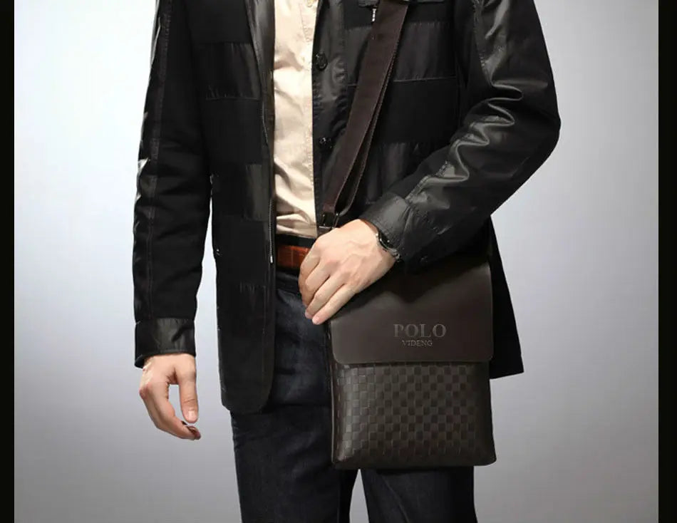 Luxury Soft Leather Men’s Shoulder Bag
