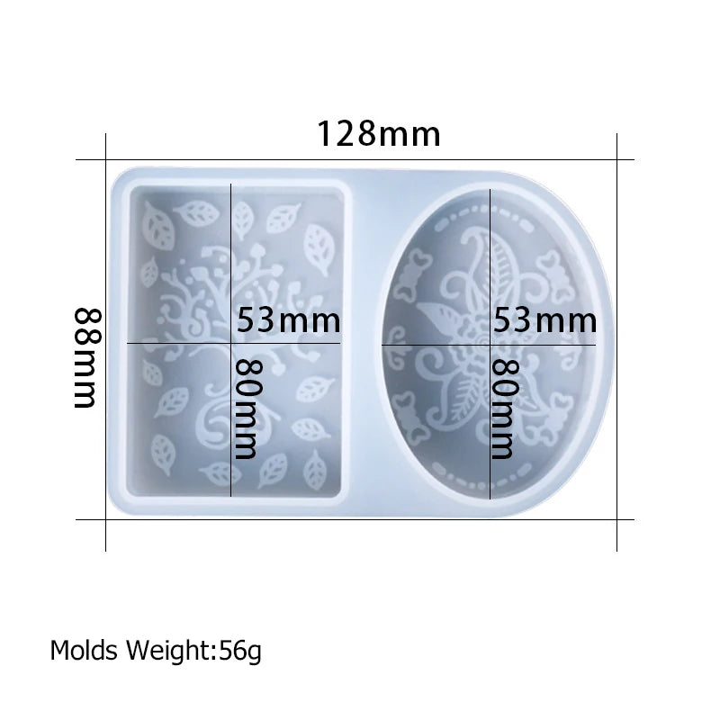 Square Handmade Soap Silicone Mold New DIY Oval