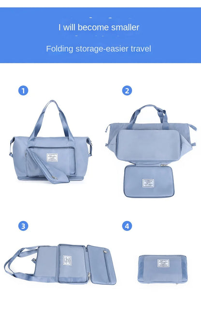 Business & Leisure Travel Bag – Large Capacity Waterproof Nylon Tote  Pattern Type: Solid  Style: Fashion