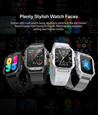 2026 Military Smart Watch Bluetooth Call Fitness Tracker GPS