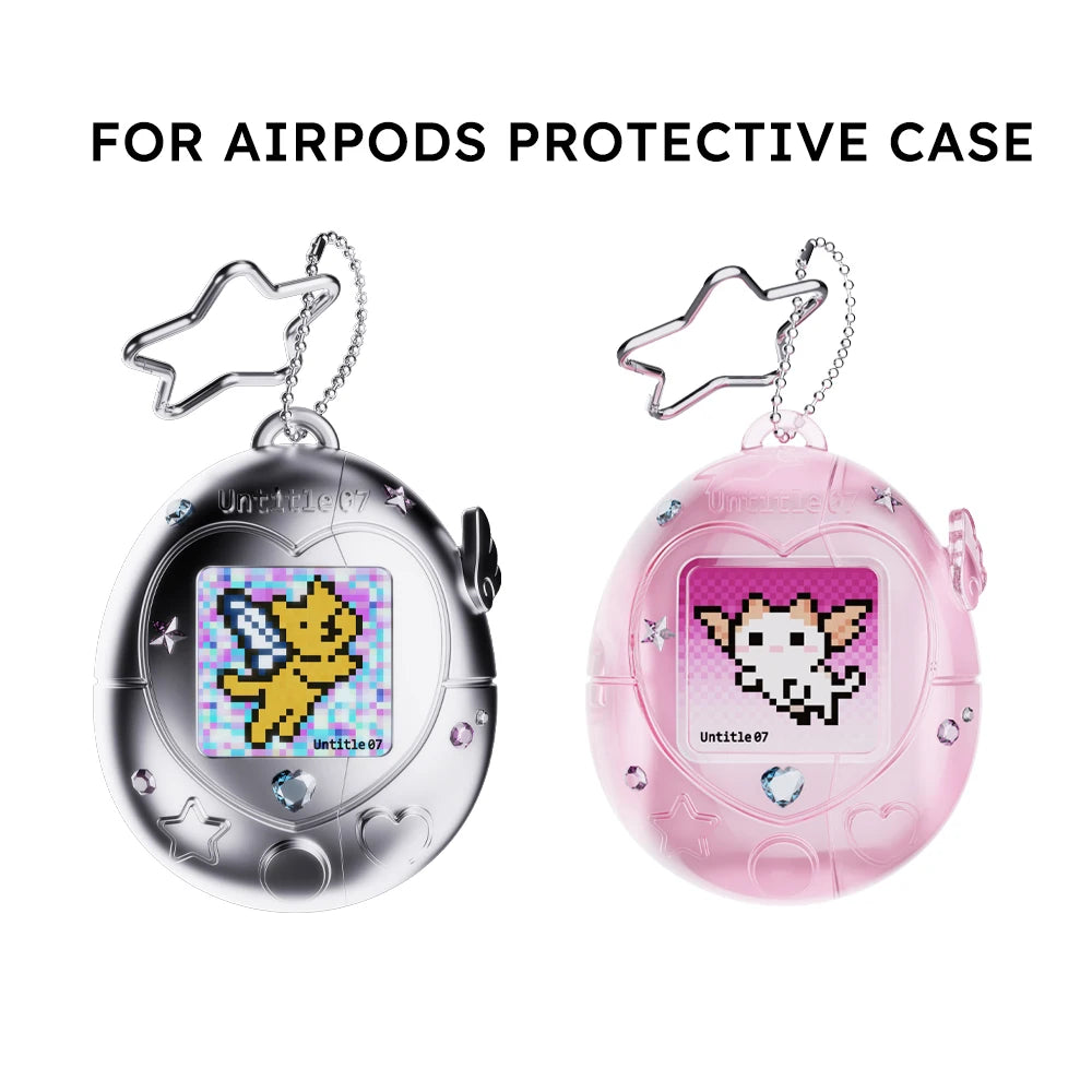 Cute Silicone AirPods Case with Strap for AirPods Pro