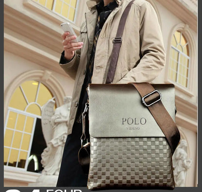 Luxury Soft Leather Men’s Shoulder Bag
