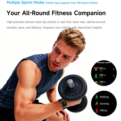 Premium AMOLED Smart Watch | Voice Assistant & Health Monitor-2026