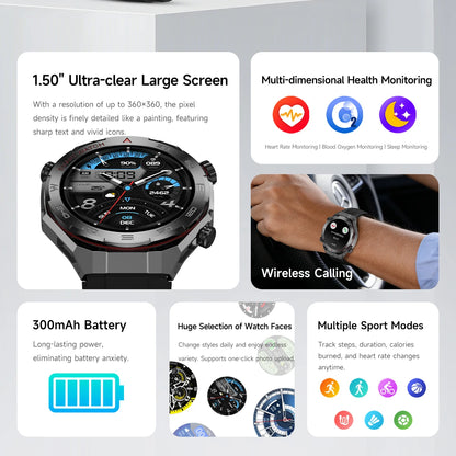 2026 Smart Watch | 1.5" Touchscreen, Wireless Calls & Sports Modes